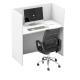 Modern Private Space Office Furniture Workstation with Extendable Desk and Chair Sets