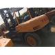 TCM FD100 Japan Used Forklift 10 Tons Yellow Color With Pneumatic Tire Type