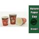 Customsized LOGO 8 Oz Hot Drink Cups Takeaway Single Wall For Coffee / Tea