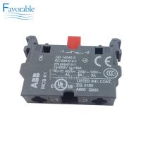 Switch Abb#MCB01 , NC Contact Block For Auto Cutter GTXL 925500594 Machine