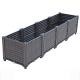 160cm Length  Plastic Trough Planter Boxes Recycled Plastic Raised Bed Kits Antirust