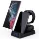 Multifunctional Desktop Portable Wireless Charger Stand With Alarm Clock And Night Light 6 In 1