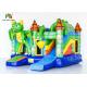 Kids Inflatable Bouncer Combo /  Green Inflatable Dragon Jumping Castle