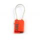 Cable lock PC material TSA travel lock& Fashion Design Tsa Luggage Lock& Tsa Bag Number Lock