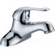 Modern 1 Handle 2 Hole Basin Mixer Taps / Bathroom Metered Sink Basin Tap Faucets