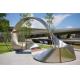 Large Outdoor Metal Mirror Polished Forged Stainless Steel Sculpture