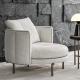 Ergonomic Fabric Leisure Chair For Living Room Modern Sponge Sofa Chair