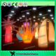 Party Decoration Inflatable Lighting Cone Full Dot Printing Wave Shape Design