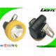 Magnetic Charging 10000lux Underground Miner Cap Lamp Small Size IP68 3.8Ah Battery