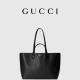 GUCCI Ophidia Branded Shoulder Bag Small Medium Grained Leather Black