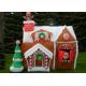 Custom Bounce Inflatable Advertising Products Christmas House For Christmas Festival