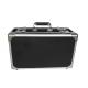 Black Aluminum Hard Case With Foam Insert Lockable Moistureproof For Transport