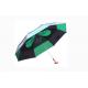 Vented Large Strong Fold Up Umbrella Fiberglass Shaft Safe Slider/Runner