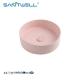 2023 China Factory Chaozhou Above Counter basin Pink Color Ceramic Basin Wall Mounted Sink