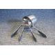125ml Silver bakeware set multi purpose metal steel spoons measuring cups set of 4 for baking