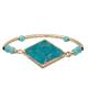 Inner Peace Balance Turquoise Healing Bracelet Natural Diamond Shaped