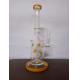 18 Inches Smoking Glass Water Pipes Recycler With Colorful Downstem And Bowl