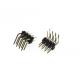 2.54mm 1.27mm Straight Round 4 Pin Header Connector 2-40pin Single Dual Row PBT PA6T