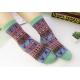 Classic christmas deer patterned design eco-friendly breathable cotton socks for women