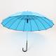 Light Blue Ladies Walking Stick Umbrella , Fashion Compact Windproof Umbrella
