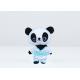 Kawaii Eco Friendly Plush Toys Black / White Color Panda Design For Kids
