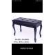 Good quality French style popular piano bench for sale Bedroom bench antique synthetic leather 2 seater long piano bench