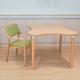 Modern Design Solid Wood Wooden Table Set for Home Rehabilitation Brown Dining Panel Style
