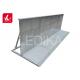 Road Crowd Control Steel Shelter Folding Barrier For Block Corner Event