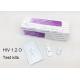 Tri - Line HIV 1,2,O Home Testing Kits Blood Specimen 4mm Cassette Private Test