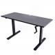 Custom Children's Black Wooden Furniture Adjustable Height Study Table for Home Office