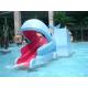 Outside Kids Water Playground Adorable Cartoon Shape Whales Slides
