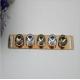 Hot selling iron material light gold diamond decorative shoes metal buckles