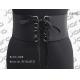 Durable 10cm Wide Womens Stretch Belts With Black Cord Fixed & Snap Buttons