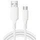 1M Silicone USB to Micro USB Cable Fast Charging Data Sync with High Efficiency