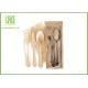 Branded Eco Friendly Dinnerware , Disposable Bamboo Cutlery For Picnic Non - Toxic