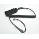 Tactical pistol lanyard sling hand gun elastic secure spring coil w/belt velcro&snap hook