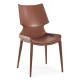 PU Leather Cushion Metal Legs 45.5cm Modern Dining Chair