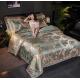 European Style Luxury Satin Silk Hotel Exquisite Jacquard Bedding Set Solid Advantage