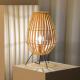Chinese Style Modern Rattan Lamp For Bedroom Bedside Tea Room