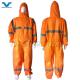 Australia Market PPE SMS Disposable Coveralls Orange Protective Clothing Customization