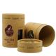 Kraft Paper Cosmetic Packaging for CBD Essential Oil Organic Herb Round Tube