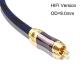 8.0mm Wire RCA HIFI Coaxial 75 Ohm OFC Subwoofer 3.5mm Audio Cable