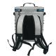Light Grey Thermal Soft Cooler Backpack Water Resistant Multipurpose