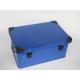 Blue alu storage case with 1 mm aluminum panel large capacity box
