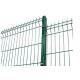 0.6-2.43m Width 6 Ft Welded Wire Fence 1.2mm Post Thickness 4 Folds Round Post