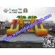 Tropical Tree Inflatable Bouncy Castle / Childrens Commercial Jumping Castles
