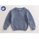 Chest Patch Pocket Toddler Boy Pullover Sweater Cotton Crew Neck Anti - Pilling