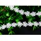 Polyester Flower Surround Water Soluble Embroidery Lace Trim For Dress
