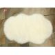 Cloud Faux Fur Floor Rug , Soft Faux Fur Rug Classic Cream White Non Slip