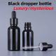 5ml 10ml 15ml 20ml 30ml 50ml 100ml Black Essential Oil Bottle Glass Dropper Bottle